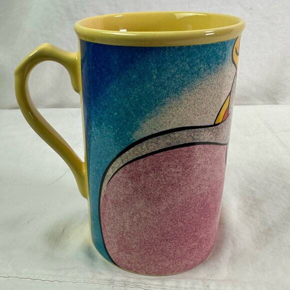 Walt Disney World Dumbo Character Cartoon Movie Souvenir Tall Coffee Mug Yellow - Picture 4 of 8